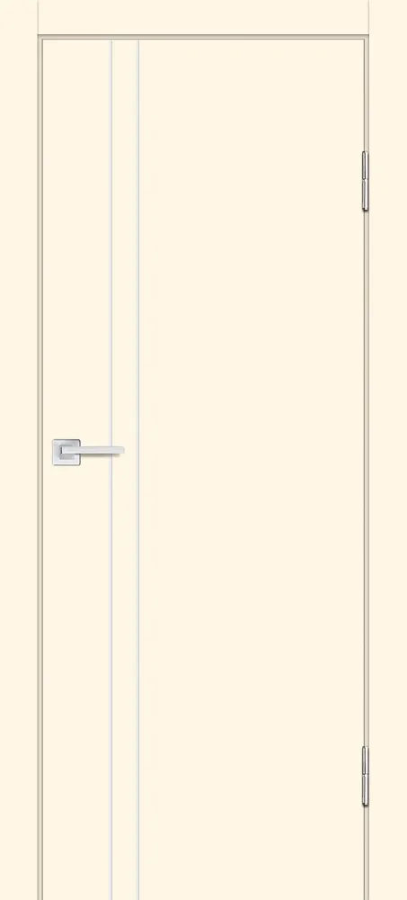 Межкомнатная дверь П-20 ал. молдинг Хром Магнолия
